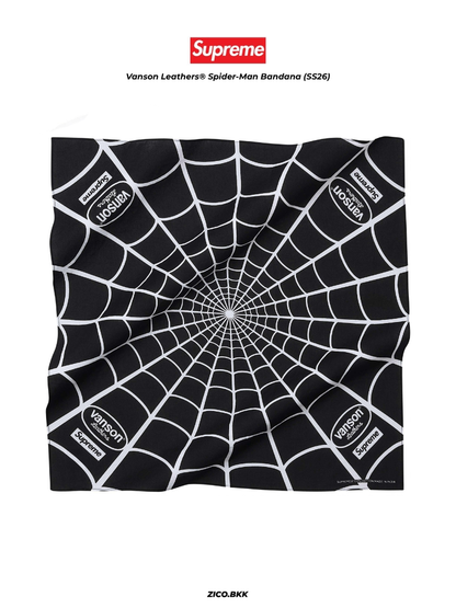 Supreme x Vanson Leathers® Spider-Man Bandana (SS26)