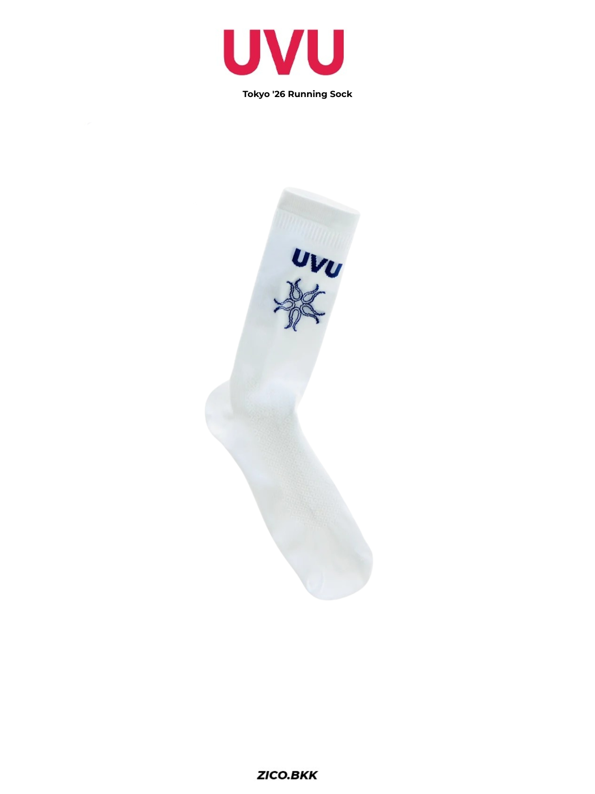 UVU Tokyo '26 Running Sock - UVU Running Socks | ZICO.BKK