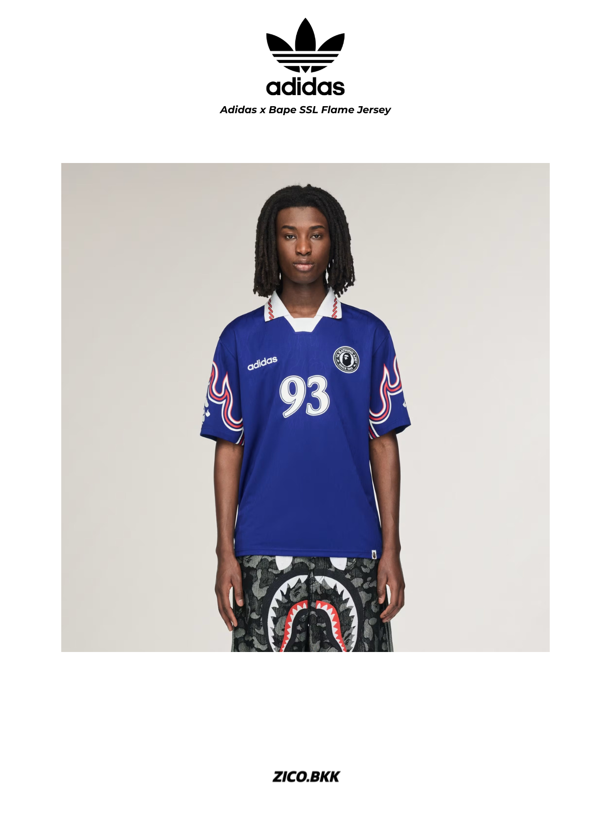 Adidas x Bape SSL Flame Jersey