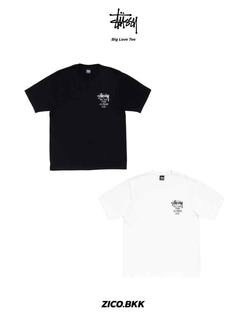 Stussy Big Love Tee (Black/White)