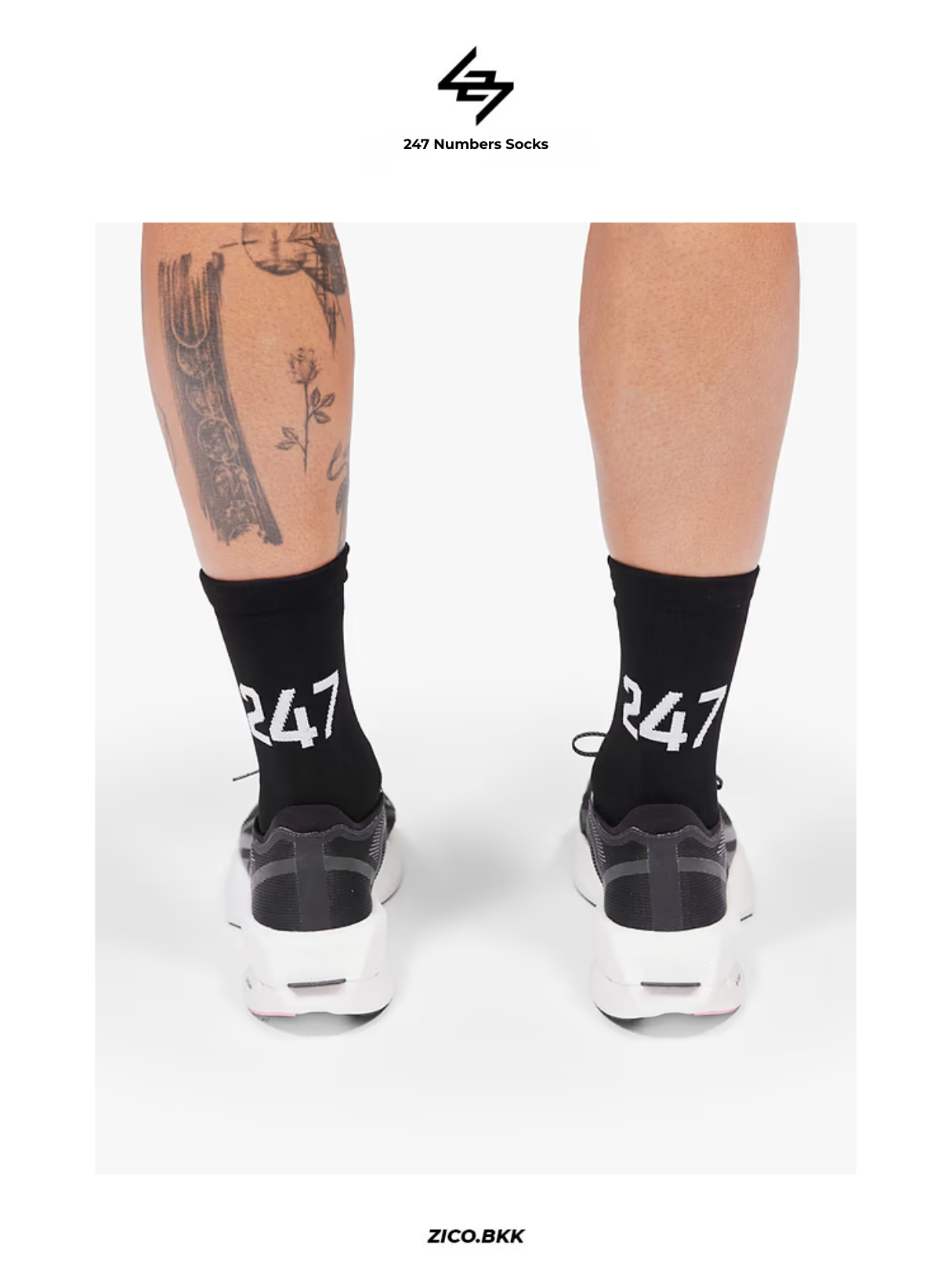 Represent 247 Numbers Socks - Represent Running Socks | ZICO.BKK