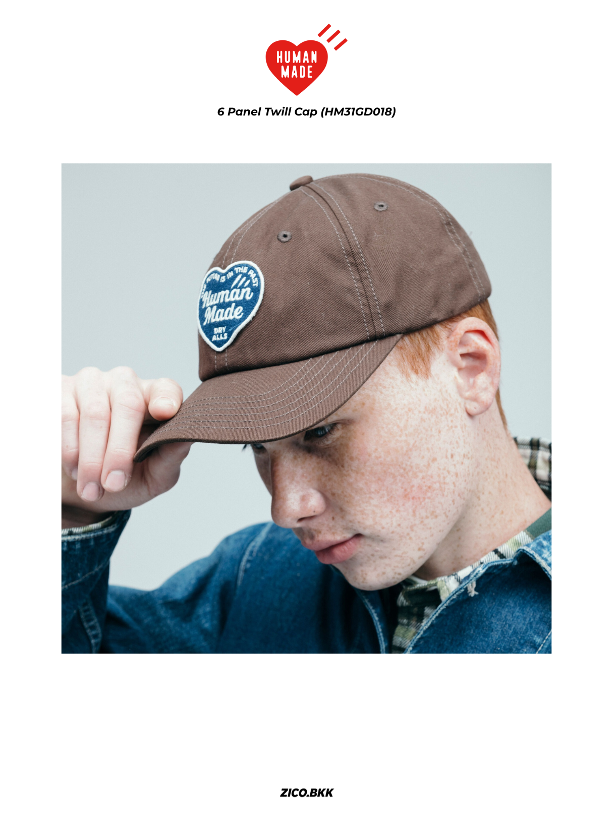 Human Made 6 Panel Twill Cap (HM31GD018) - Human Made Cap | ZICO.BKK