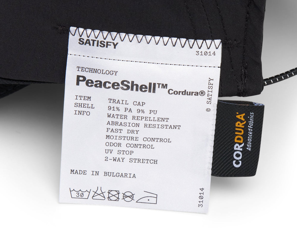 Satisfy AmbientWarp Cordura Trail Cap - Black - original official view 11
