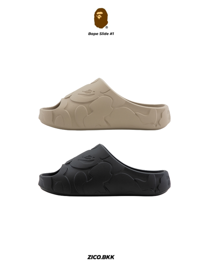 Bape Slide #1 (Black/Beige)