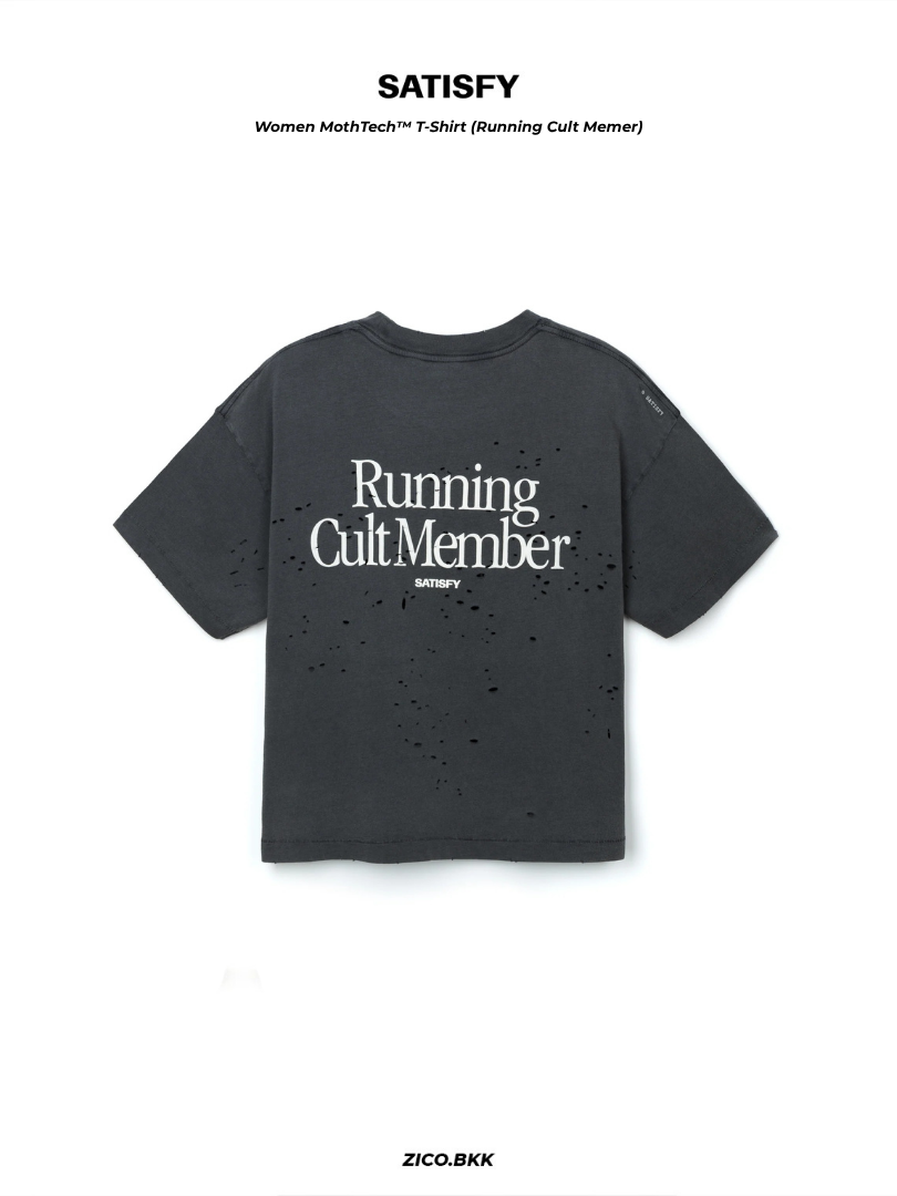 トップス SATISFY MothTech Running Cult Member M Satisfy MothTech™ T-Shirt Running Cult Member Women's | ZICO.BKK