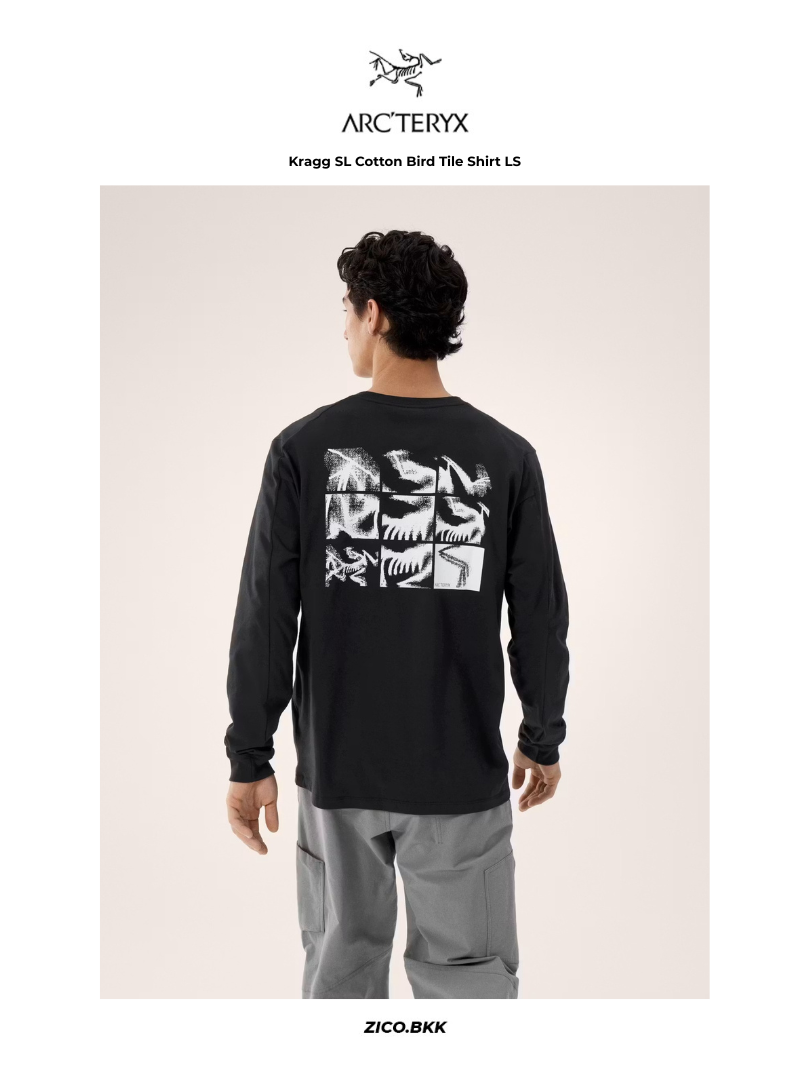 Arc'teryx Kragg SL Cotton Bird Tile Shirt LS