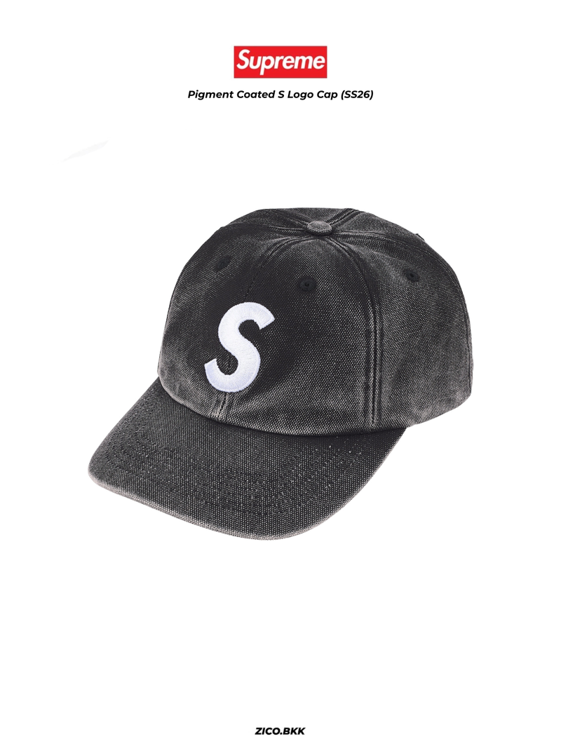 Supreme Pigment Coated S Logo Cap (SS26)