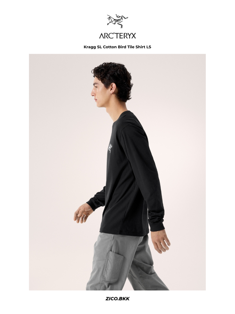 Arc'teryx Kragg SL Cotton Bird Tile Shirt LS
