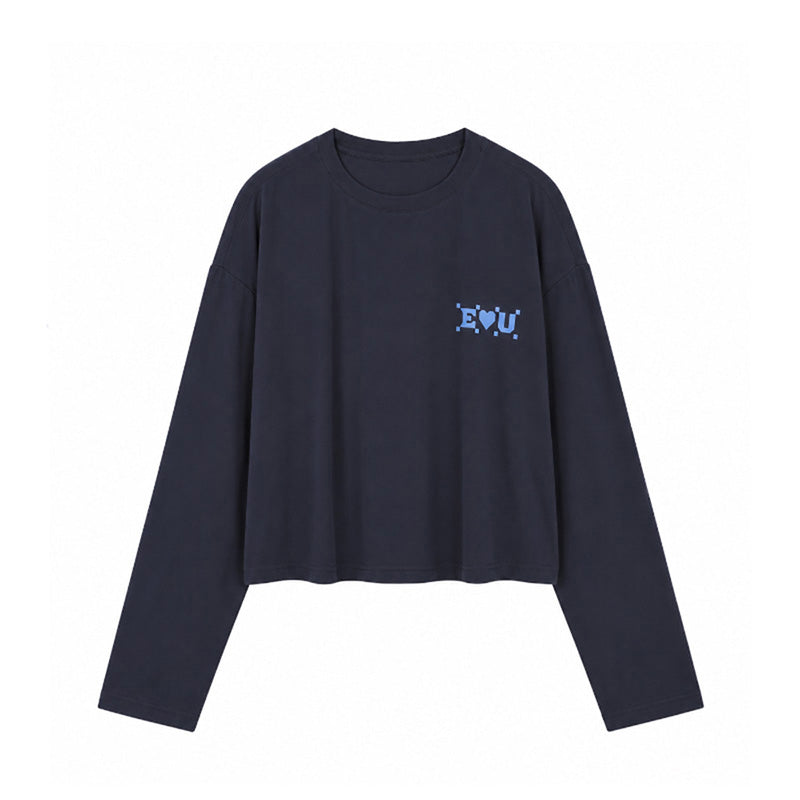 EOU Luv Long Sleeve - Pink / Charcoal - eou-luv-charcoal-1
