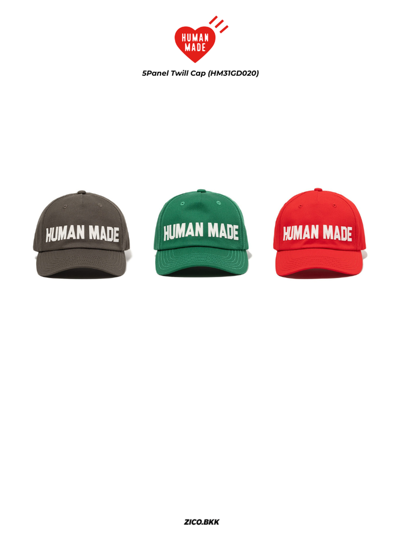 Human Made 5Panel Twill Cap (HM31GD020)