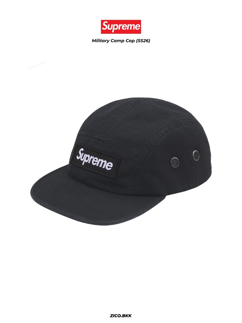 Supreme Military Camp Cap (SS26) - Supreme Cap | ZICO.BKK