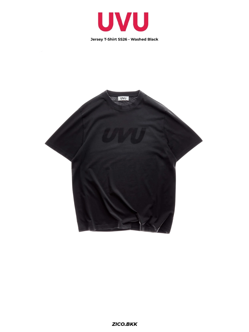 UVU Jersey T-Shirt SS26 - Washed Black