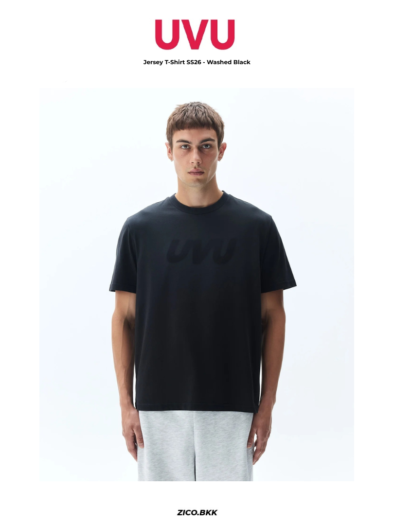 UVU Jersey T-Shirt SS26 - Washed Black