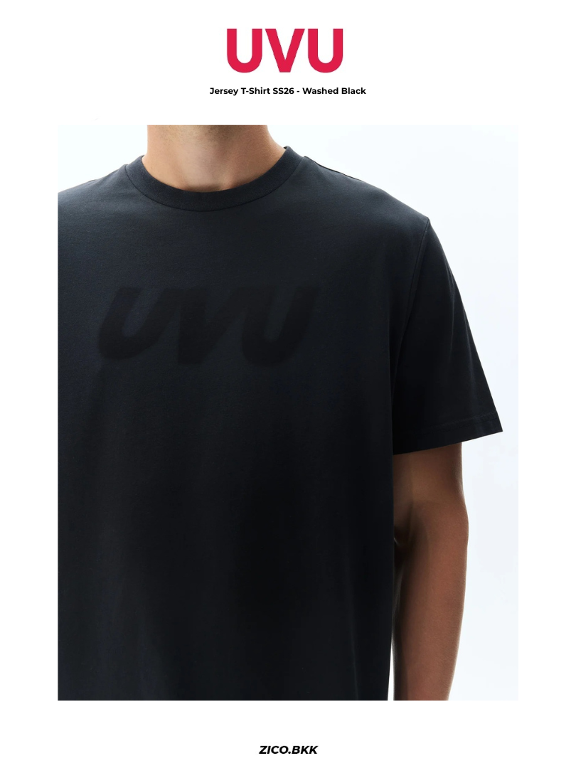 UVU Jersey T-Shirt SS26 - Washed Black