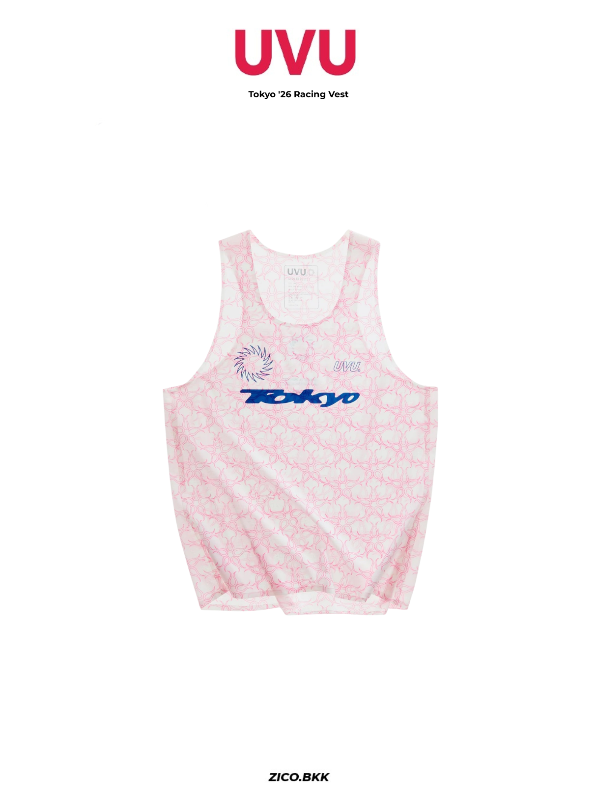 UVU TOKYO レーシングベスト　トップ　S UVU Tokyo '26 Racing Vest | Racing Vest | ZICO.BKK – zico.bkk