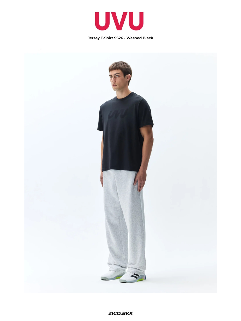 UVU Jersey T-Shirt SS26 - Washed Black