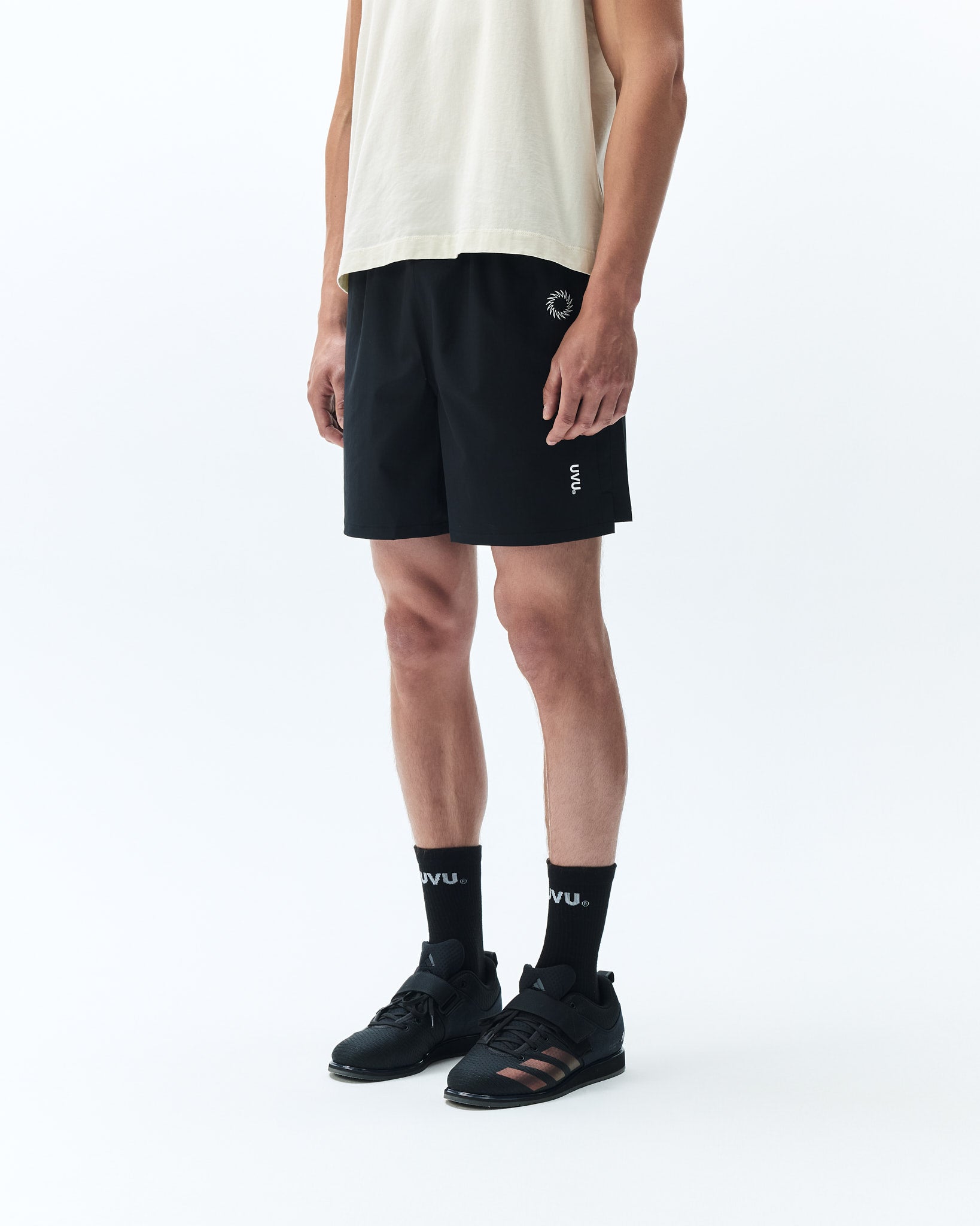 UVU Training Short Black worn detail