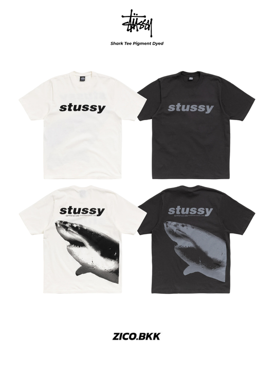 Stussy Shark Tee Pigment Dyed