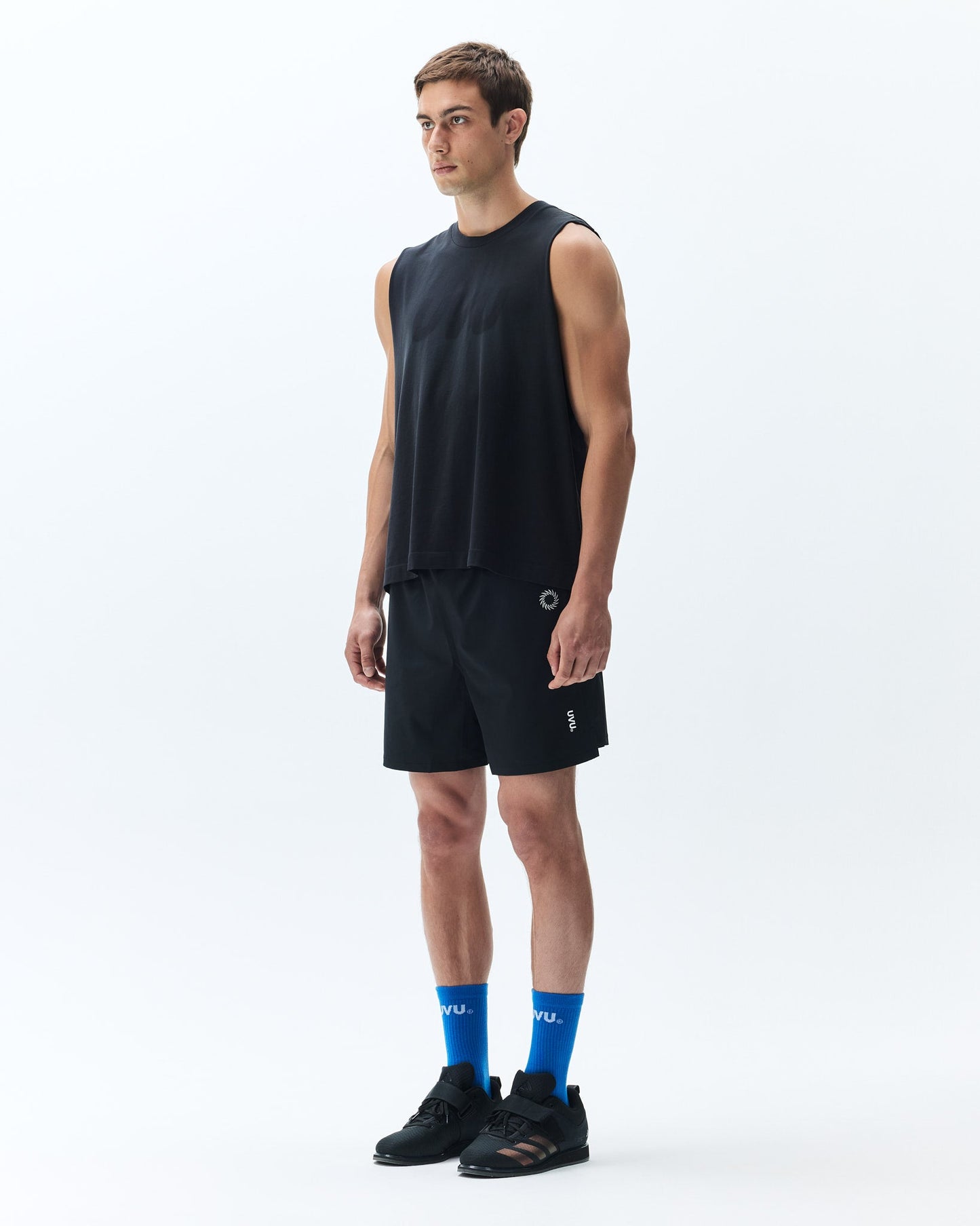 UVU Cut Off Washed Black worn detail