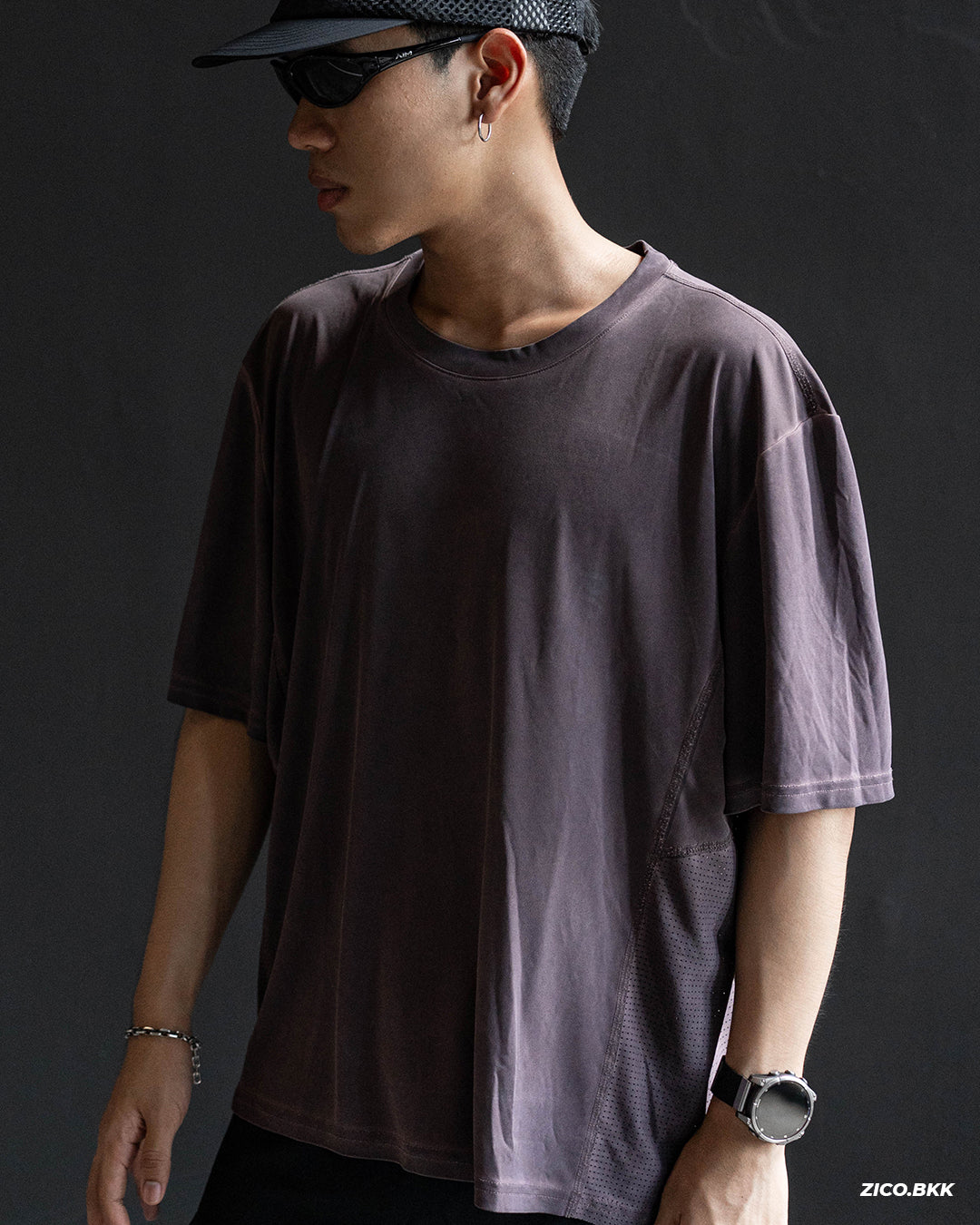 Bandit Men's FrioSoft™ Perforated Box Tee - Espresso