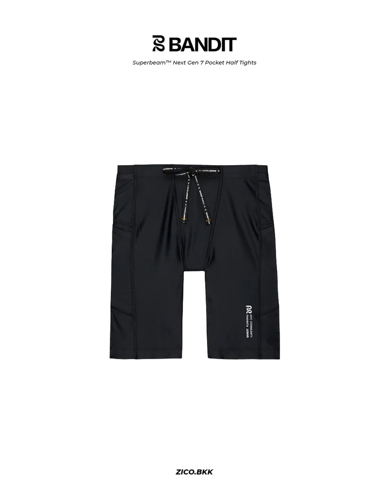 Bandit Superbeam Next Gen 7 Pocket Half Tight Black - Bandit Running Half Tight | ZICO.BKK