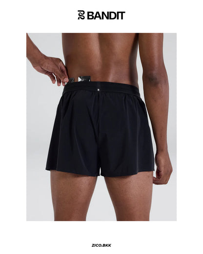 Bandit Men’s 3" Splitty Shorts (Black)