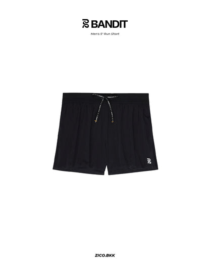 Bandit Vento Men’s 5" Run Shorts (Black)