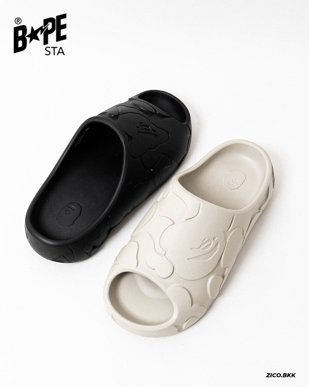 BAPE Slide #1 (Black/Beige)