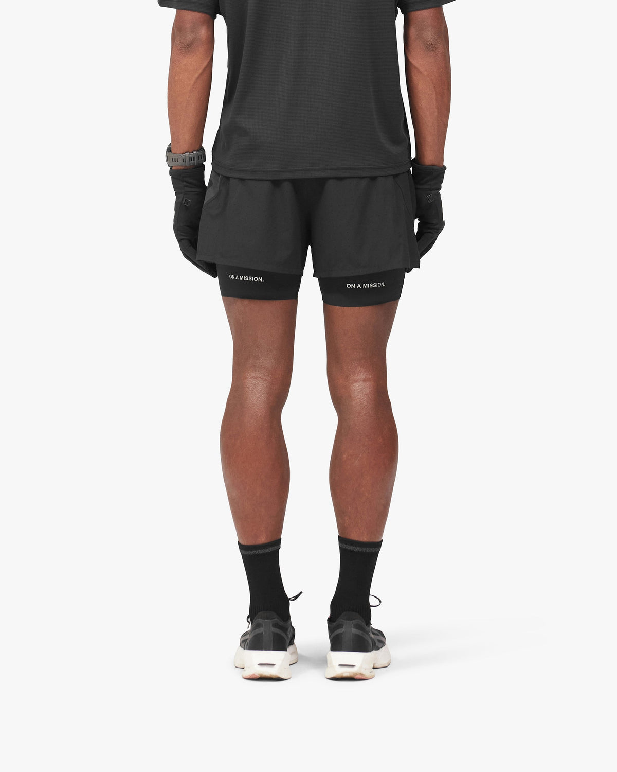 Represent 247 Ghost 2-In-1 Short - Jet Black - Official image 04 | ZICO.BKK