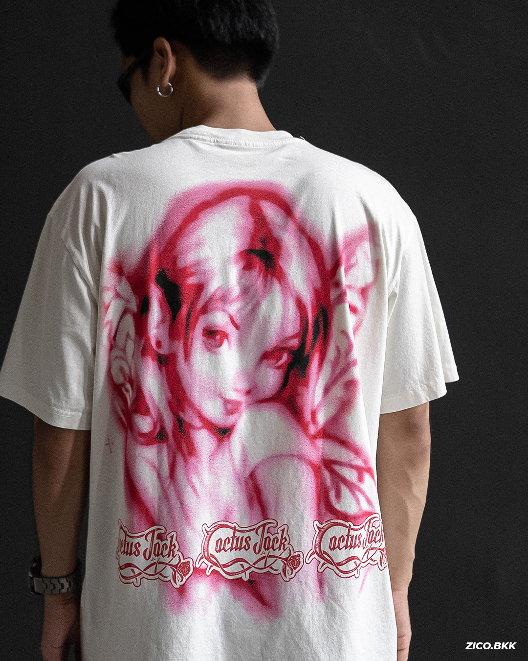 Nike x Travis Scott Cactus Jack Airbrush Angel T-Shirt - White