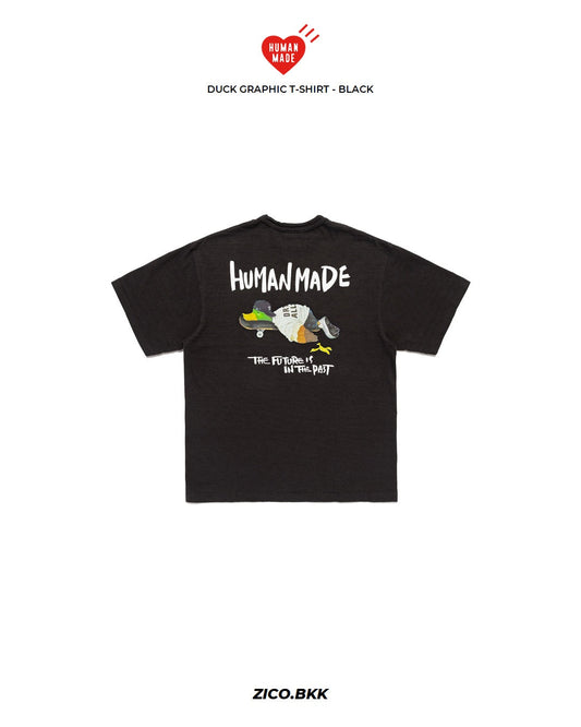 Human Made Duck Graphic T-Shirt HM31TE030 — Black color option, back graphic
