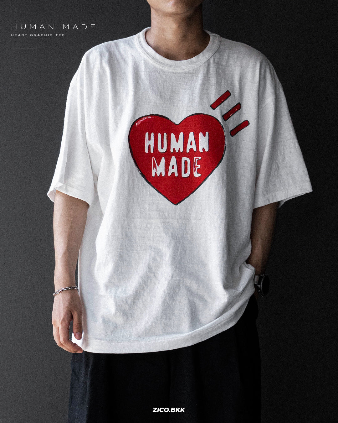 Human Made Heart Graphic T-Shirt (HM31TE016) - Human Made T-Shirt | ZICO.BKK