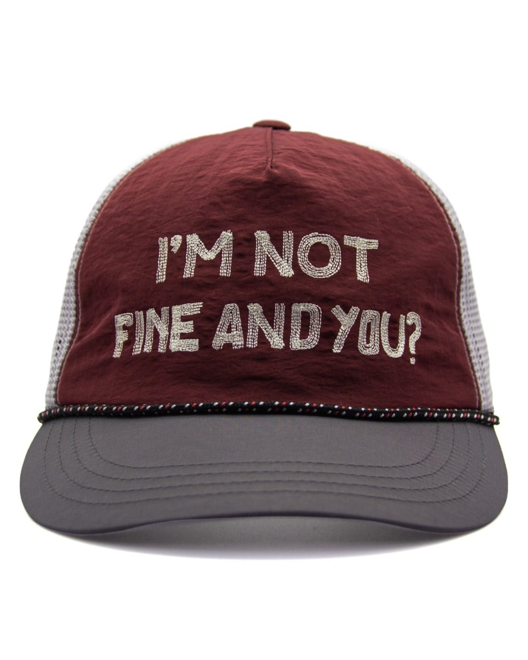 IAMNOTELITE RIPOFF RUNNING CAP BURGUNDY product image