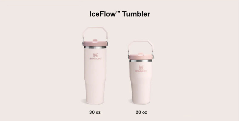 Stanley IceFlow Tumbler size compare