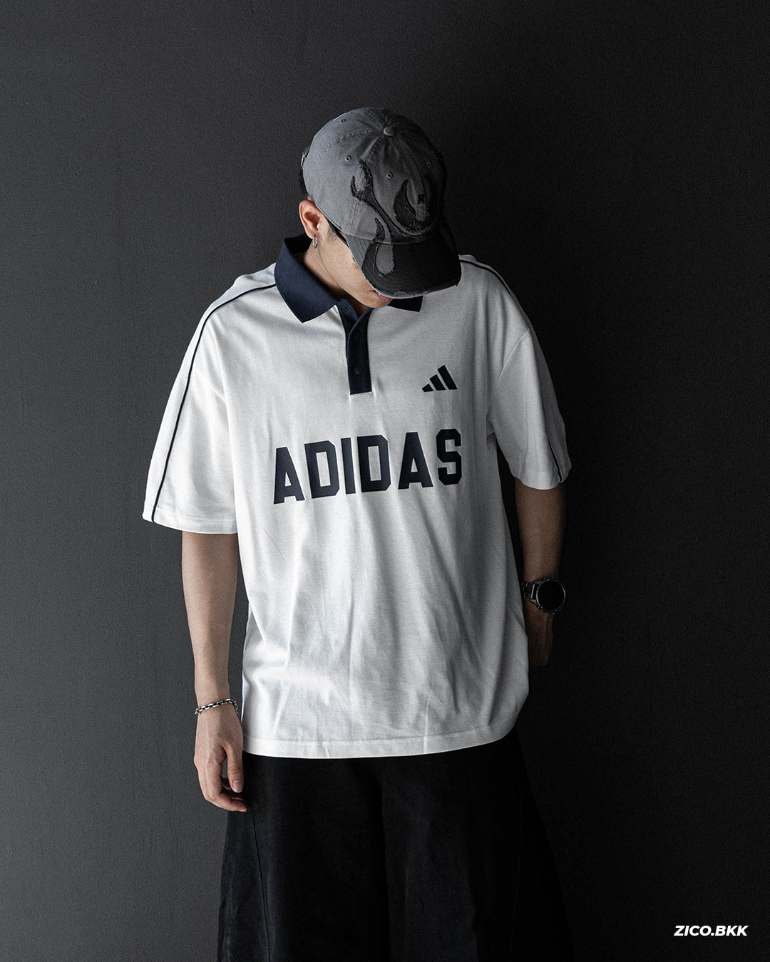 Adidas Logo Polo Shirt (KW8116, KW8117)