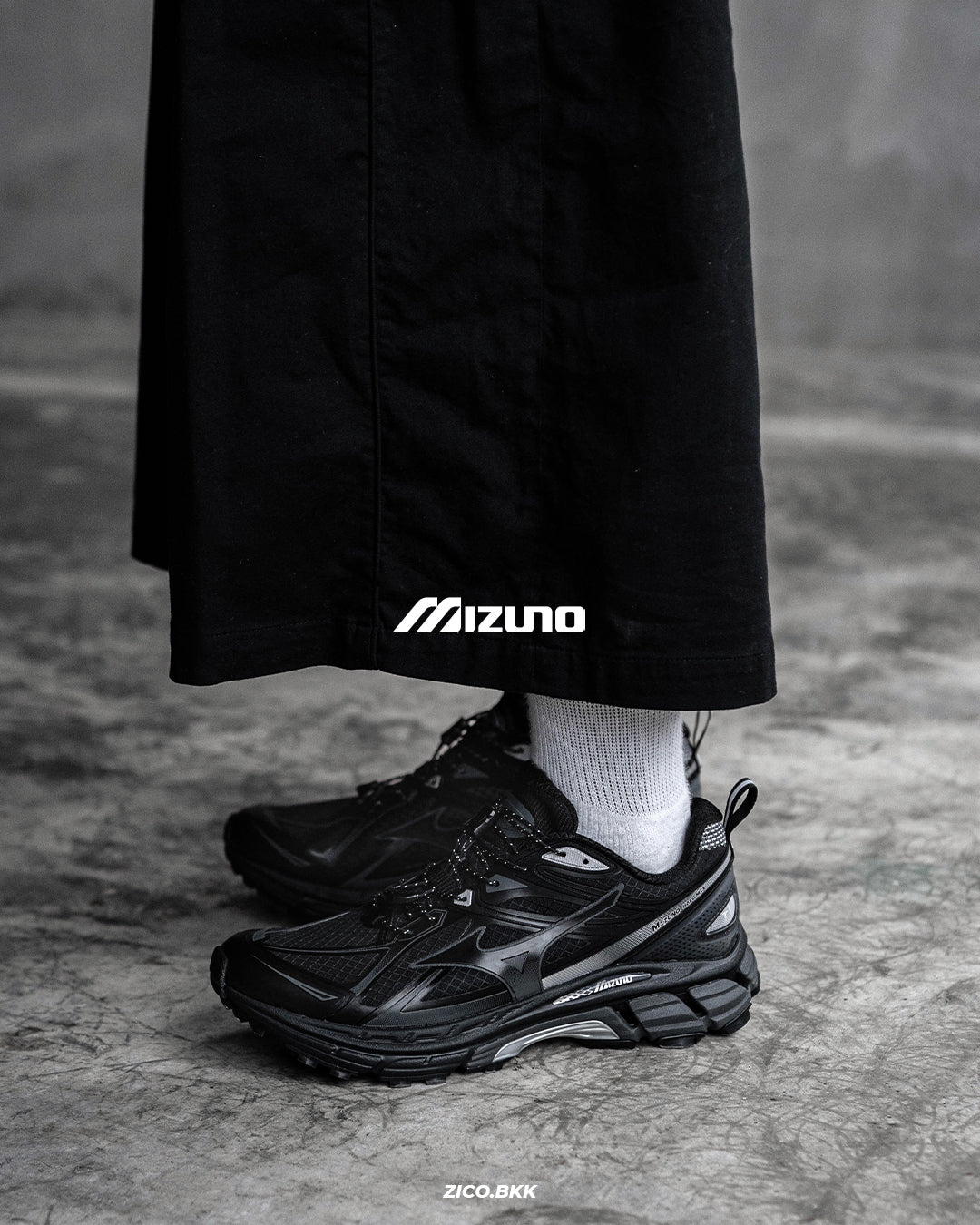 Mizuno Halo Mix TL (All Black) - Mizuno Sneakers | ZICO.BKK
