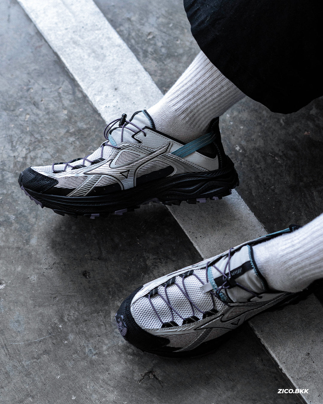 Mizuno Racer Trail SE V2 (Grey/Blue)