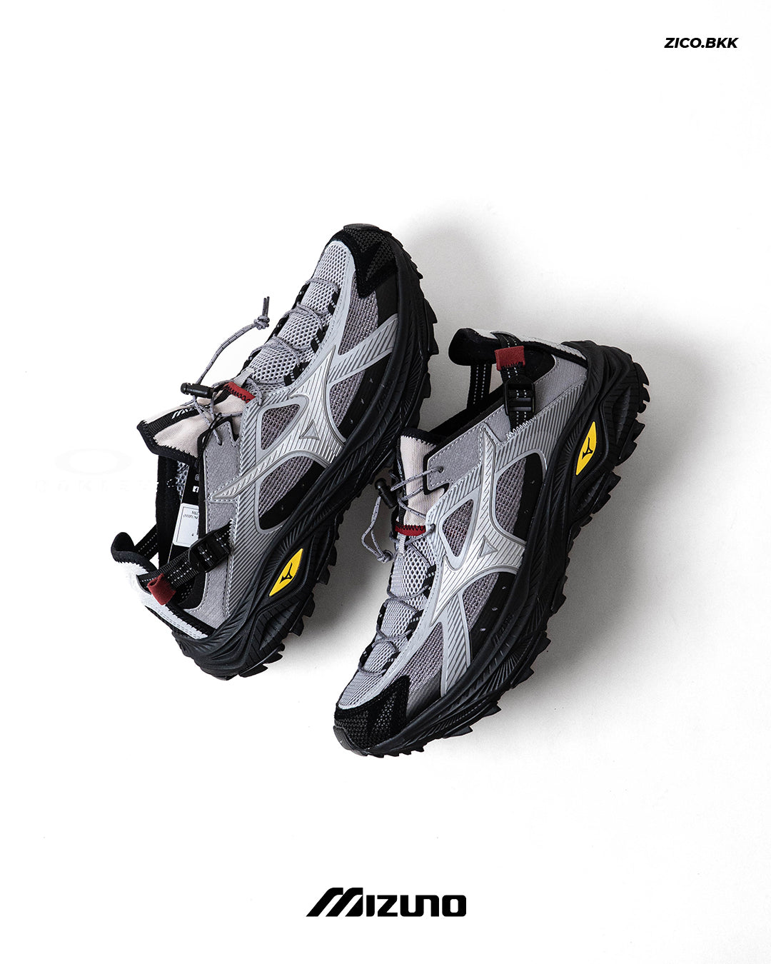 Mizuno Racer Trail SE V2 (Grey/Red)
