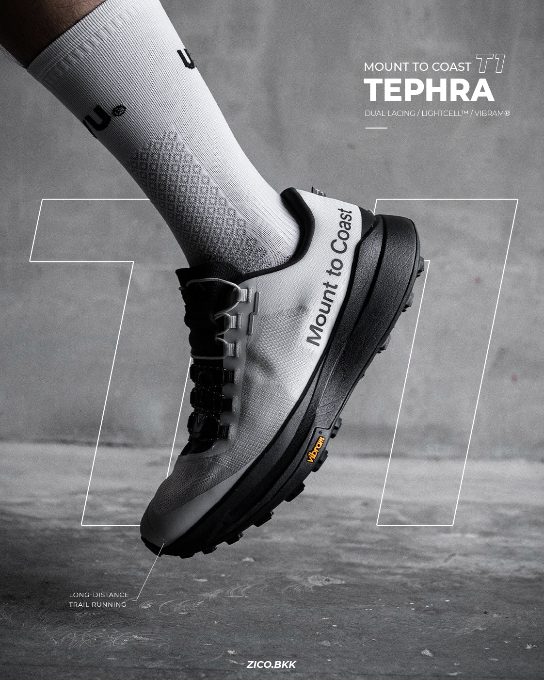 Mount to Coast T1 - Tephra - Mount to Coast Trail Running Shoes | ZICO.BKK
