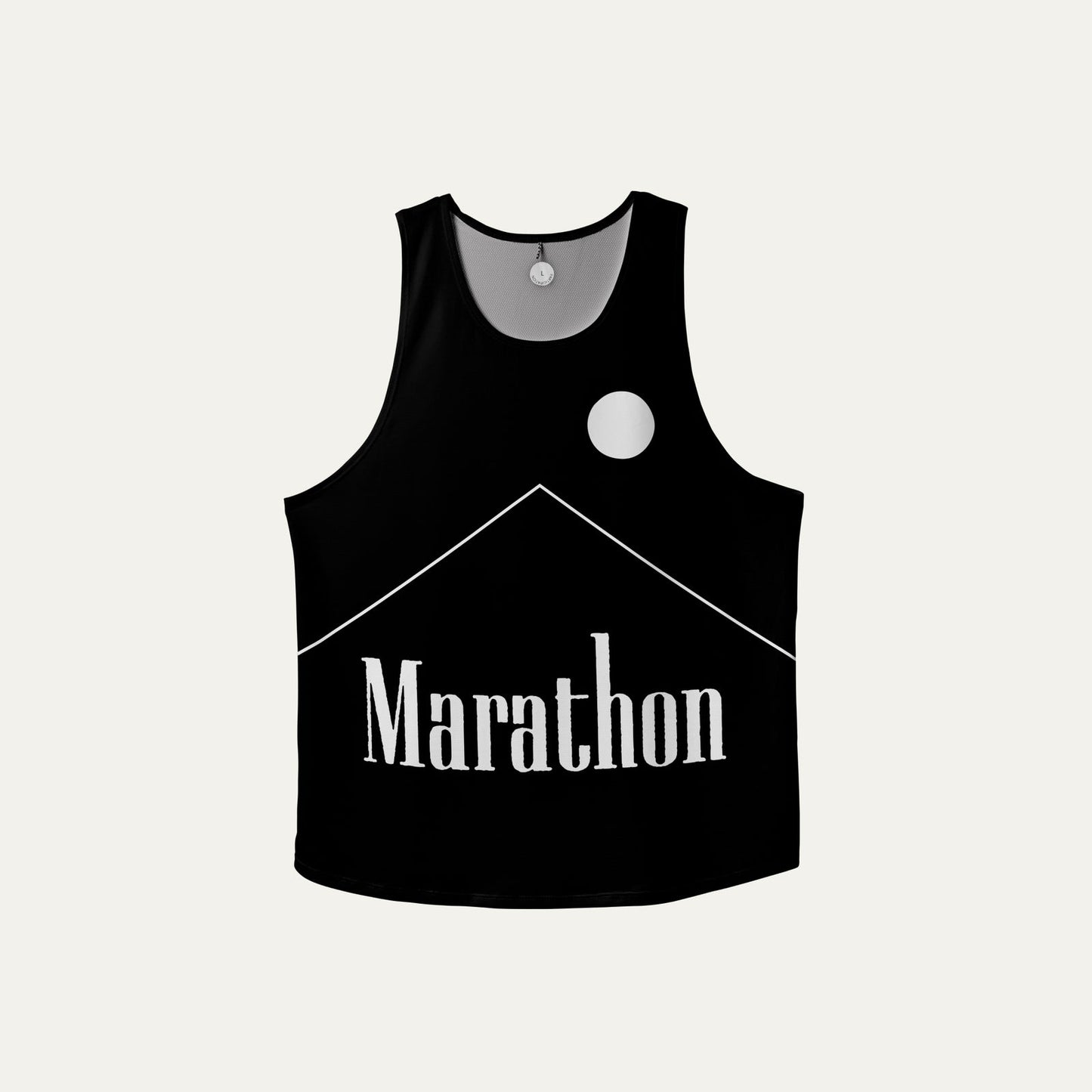 Participation Marathon Black Singlet front - ZICO.BKK