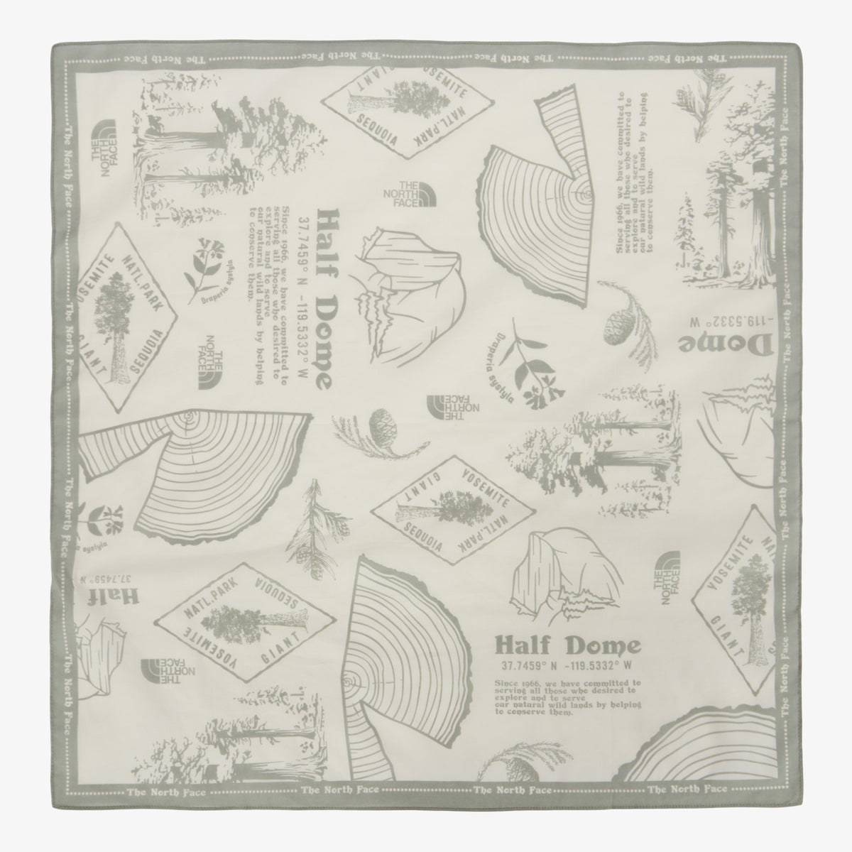 The North Face Bandana Pine Cone - Sand Shell - official 01