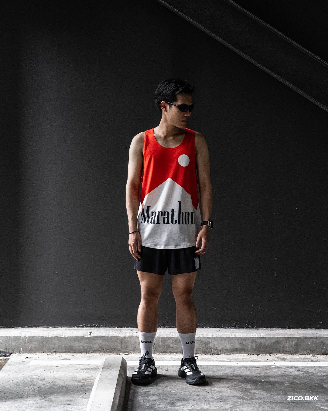 Participation Marathon Red V2 Singlet