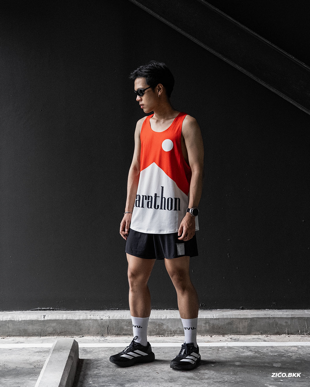 Participation Marathon Red V2 Singlet