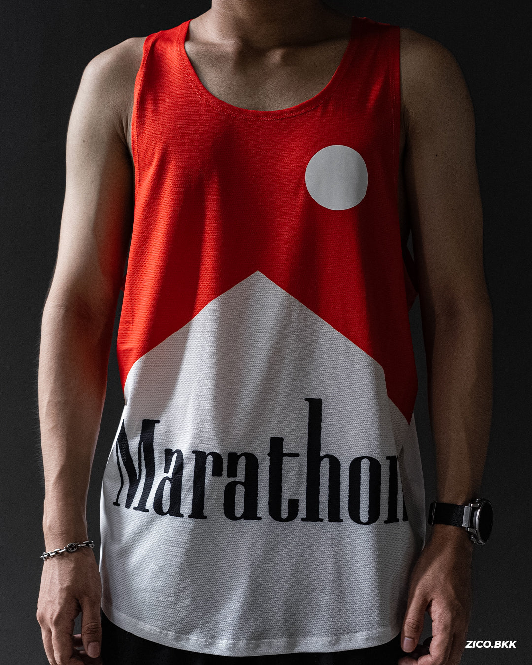Participation Marathon Red V2 Singlet