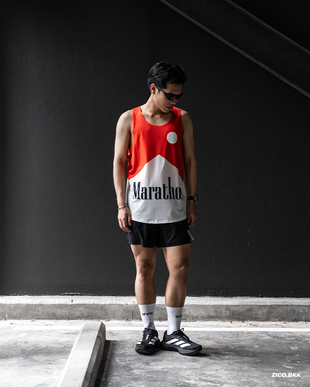 Participation Marathon Red V2 Singlet