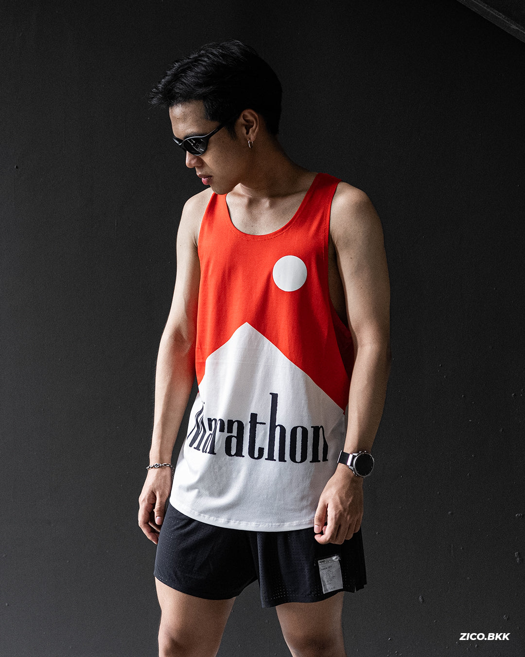 Participation Marathon Red V2 Singlet