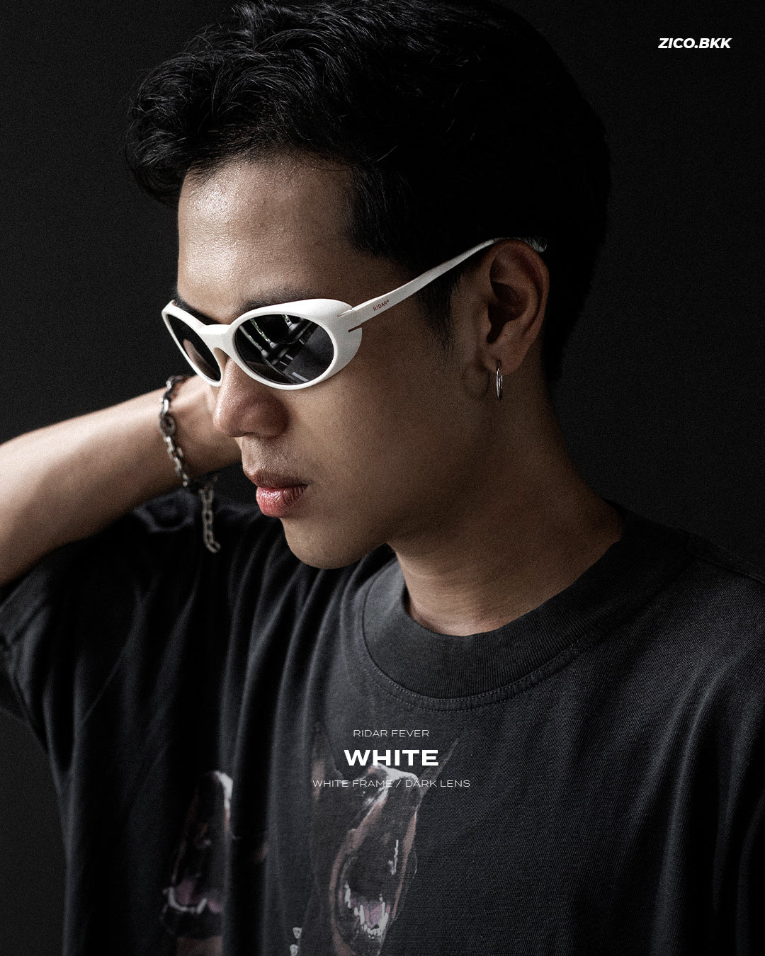 Ridar Fever - White - Ridar Running Sunglasses | ZICO.BKK