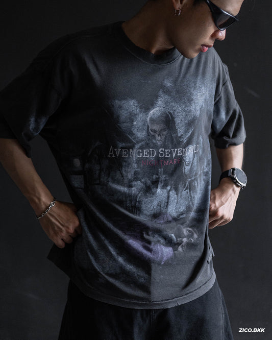 Represent 247 x Avenged Sevenfold Nightmare T-Shirt - Aged Black