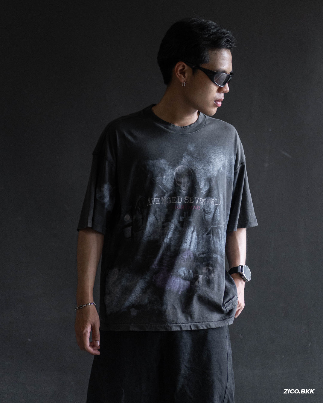 Represent 247 x Avenged Sevenfold Nightmare T-Shirt - Aged Black