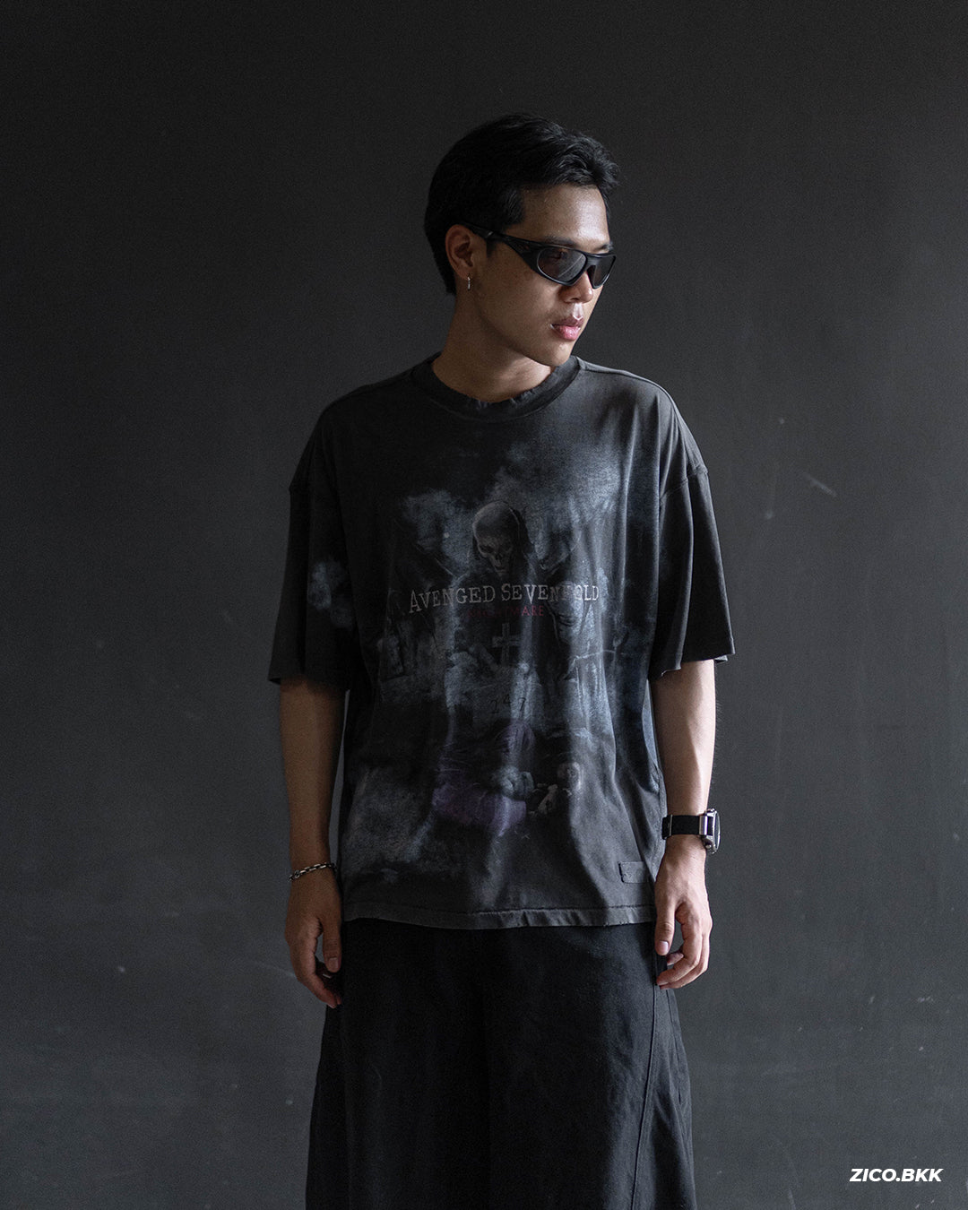 Represent 247 x Avenged Sevenfold Nightmare T-Shirt - Aged Black